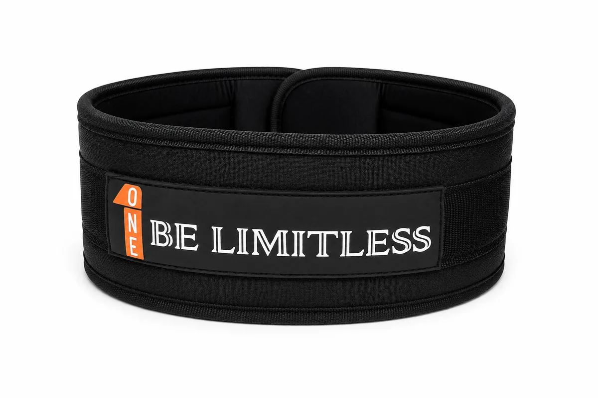 ONE dip belt, front with BE LIMITLESS patch